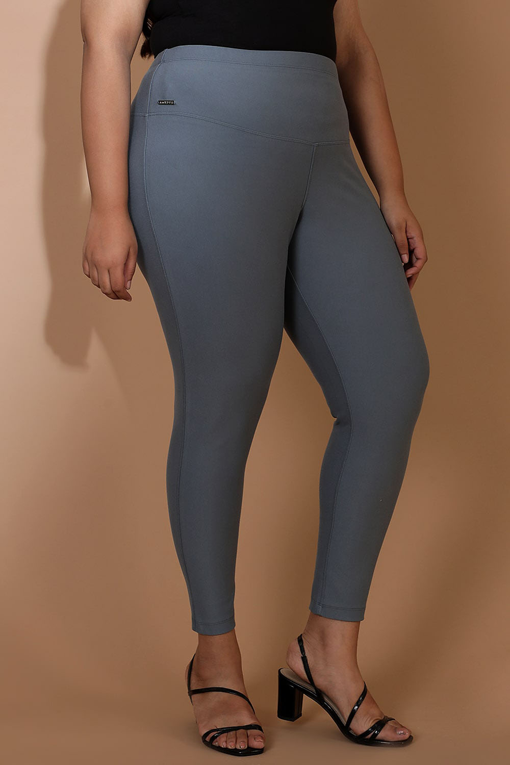 Mist Blue Tummy Tucker Jeggings for Women