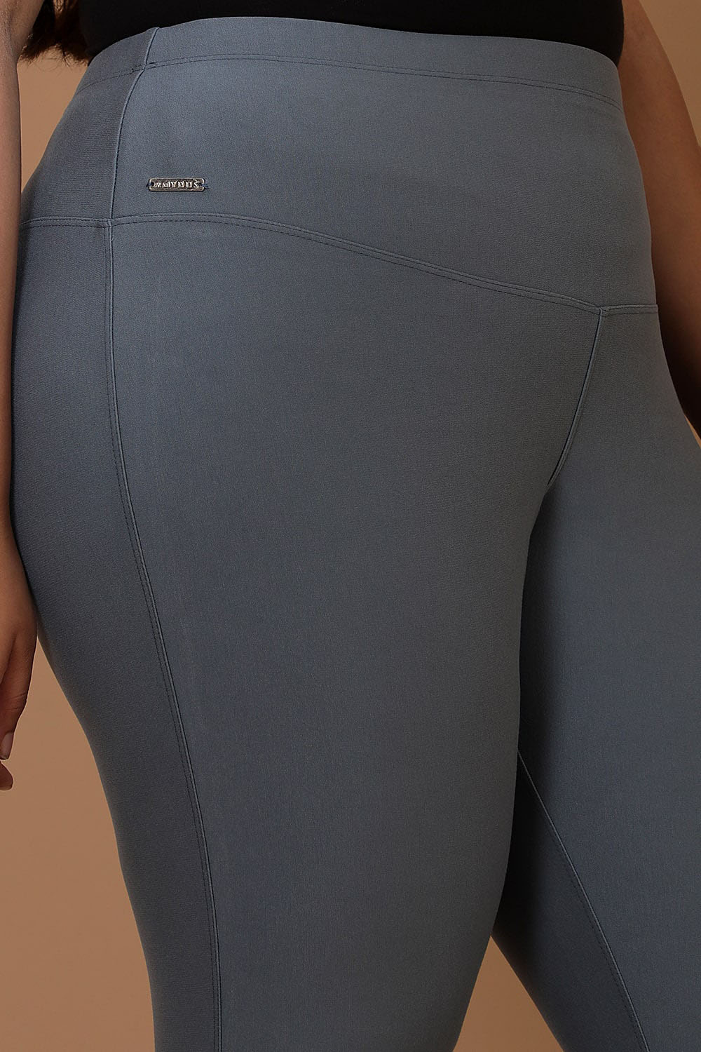 Comfortable Mist Blue Tummy Tucker Jeggings