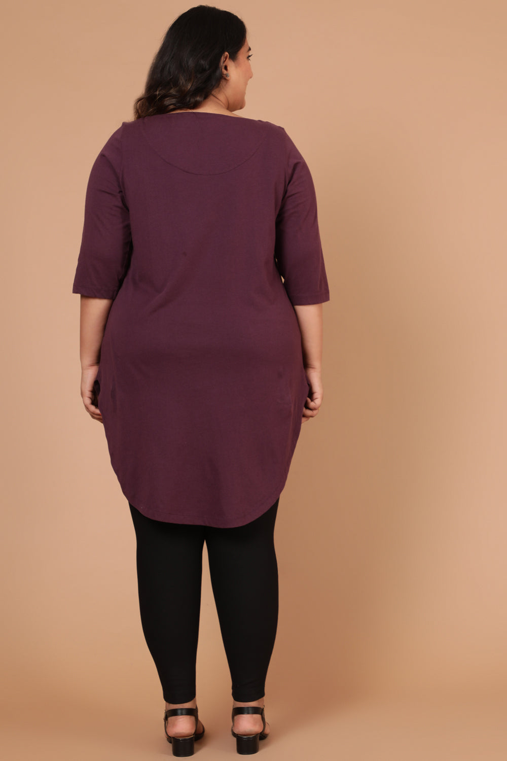Plum Longline Tshirt