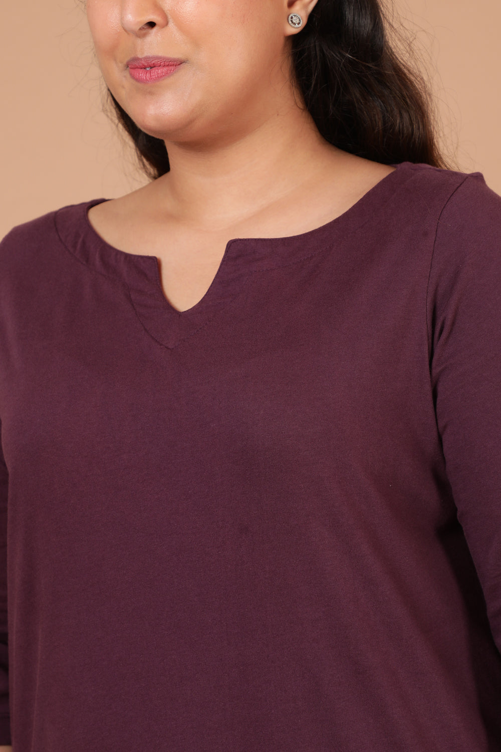 Plum Longline Tshirt