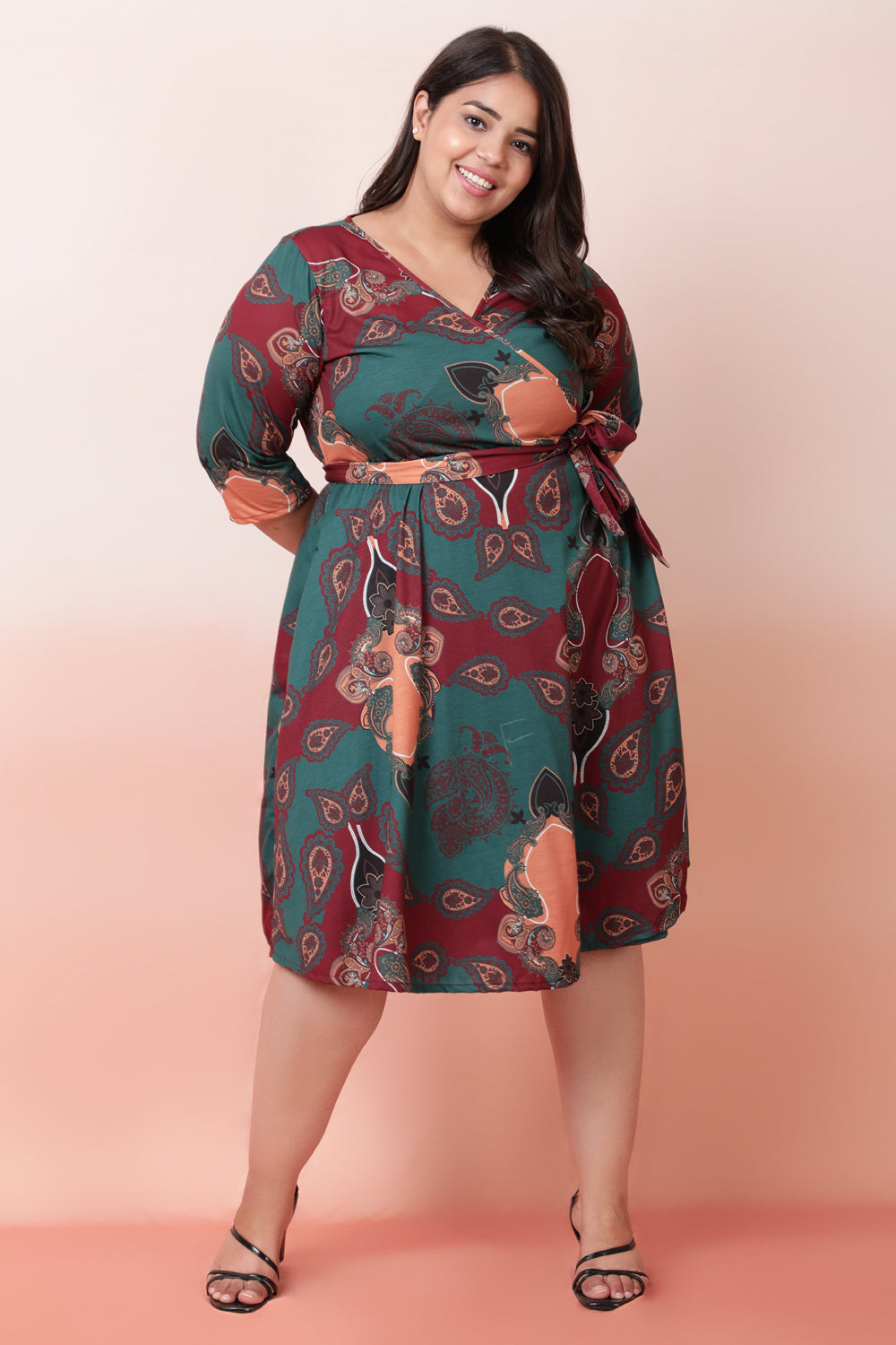 Emerald Mystic True Wrap Dress for Women