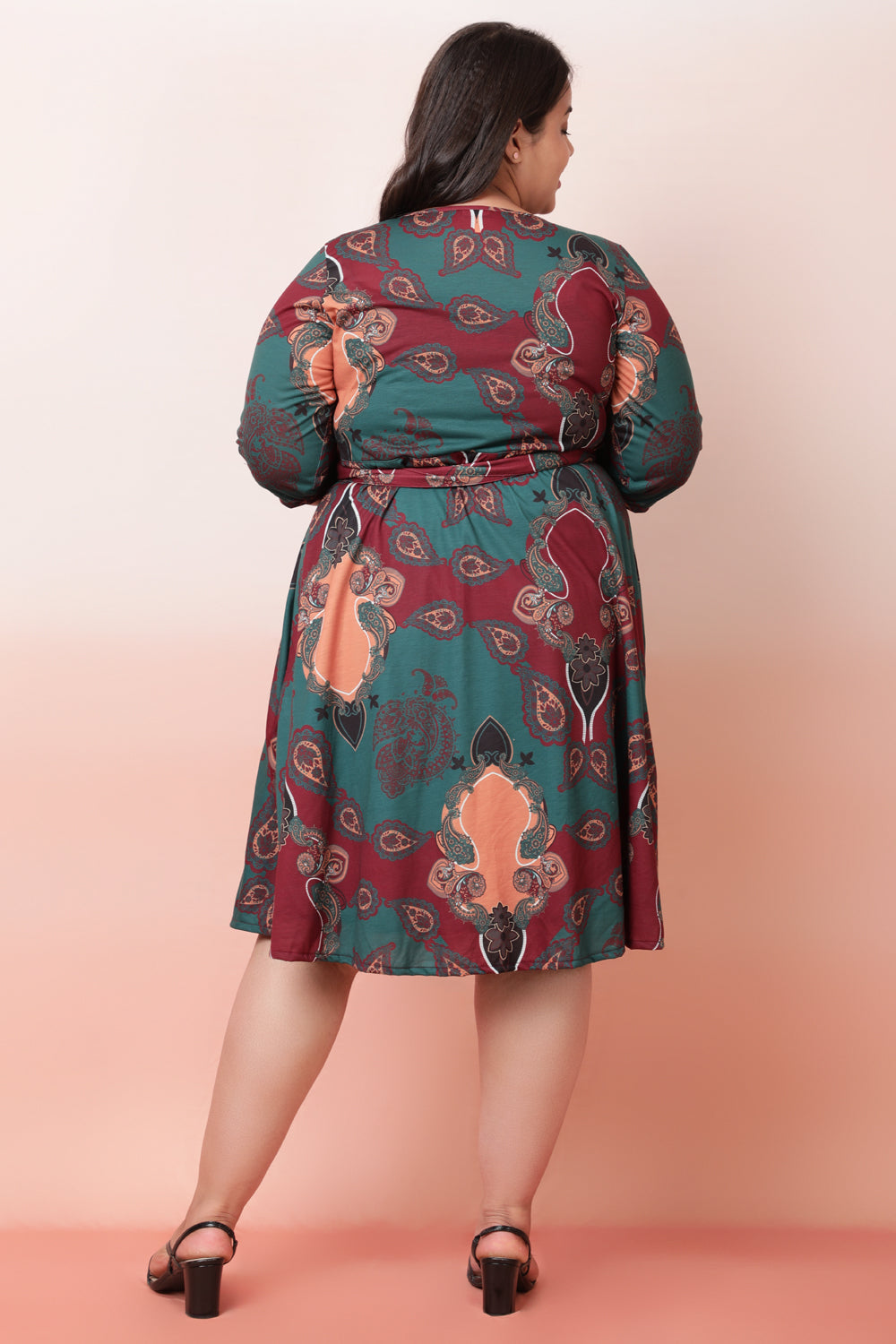 Comfortable Emerald Mystic True Wrap Dress