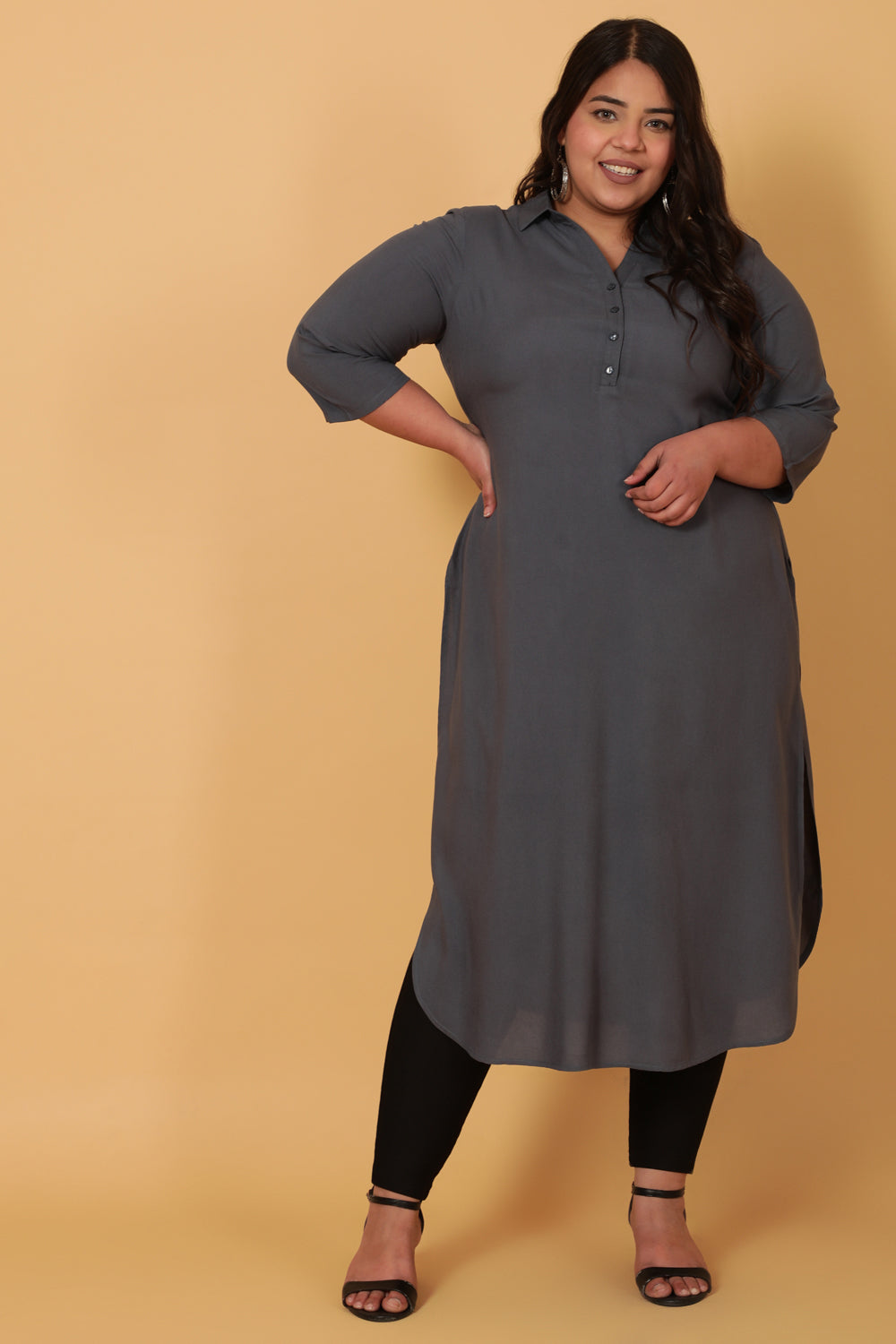 Blue Grey Kurta