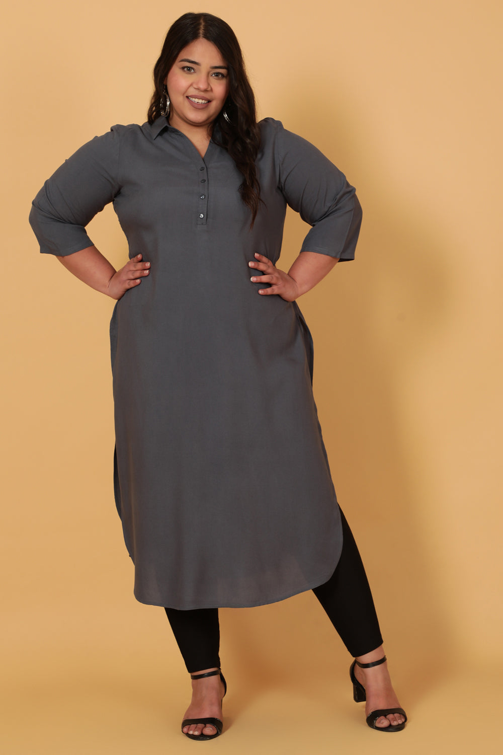 Blue Grey Kurta