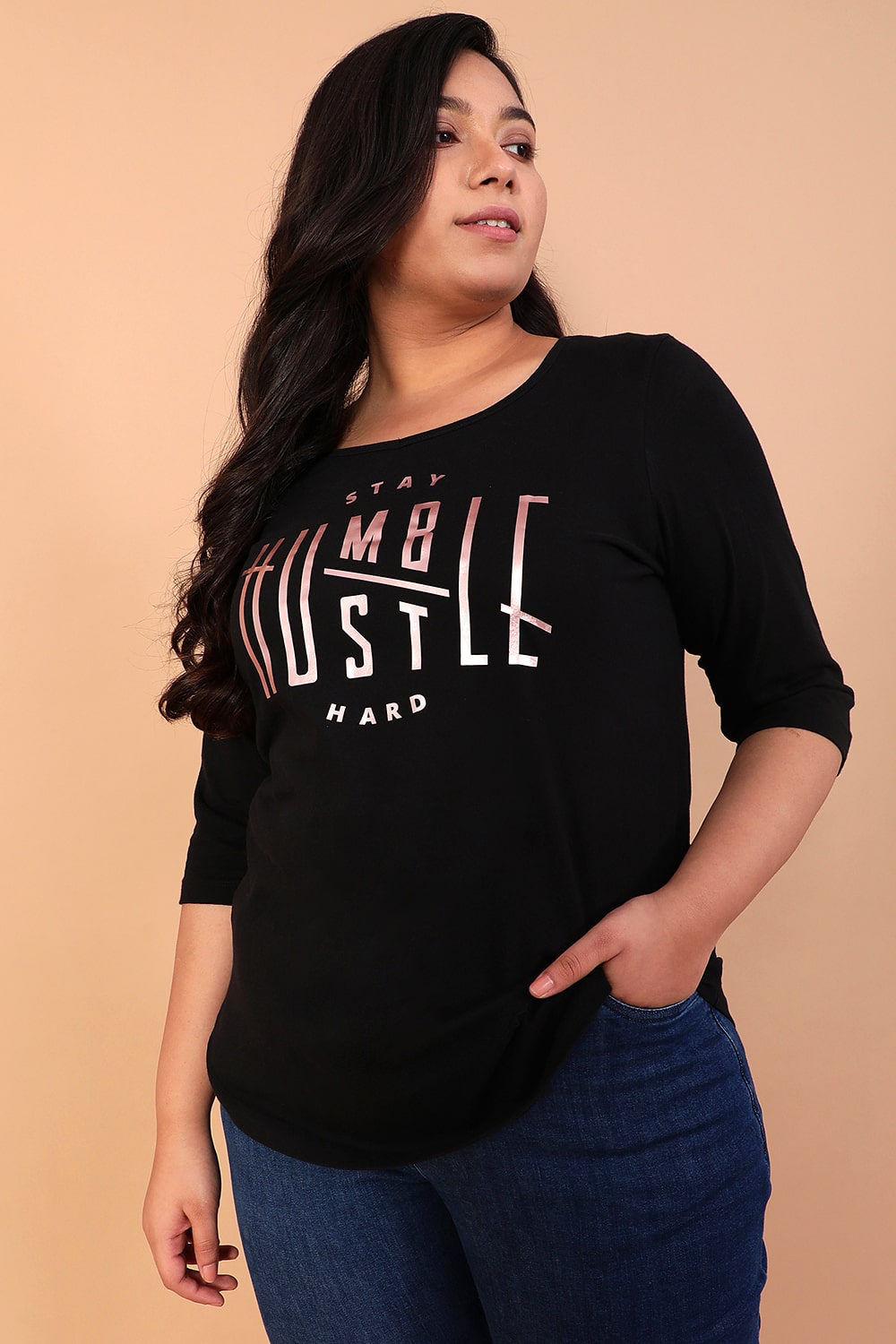 Buy Humble Hustle Black Tshirt