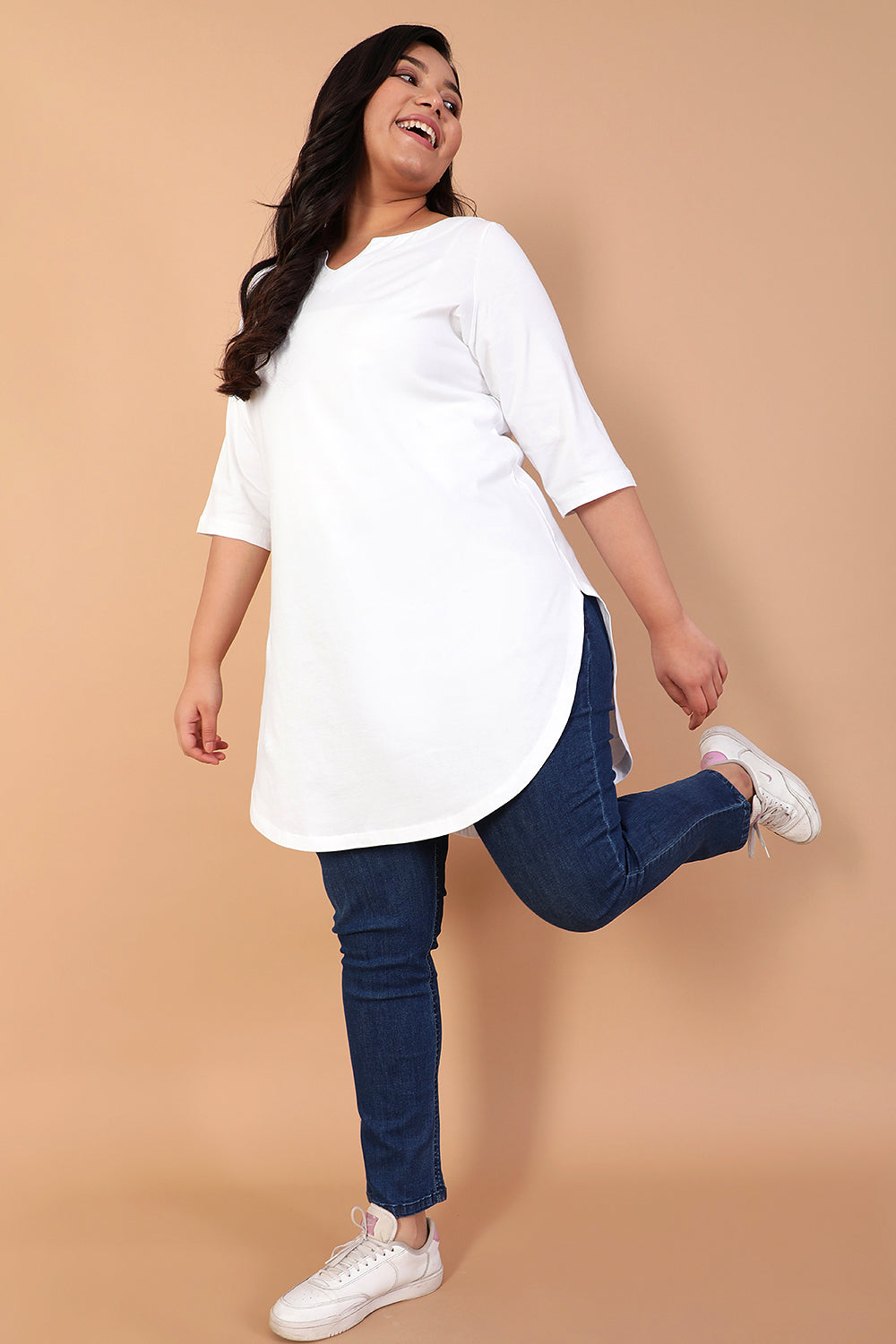 White Longline Tunic