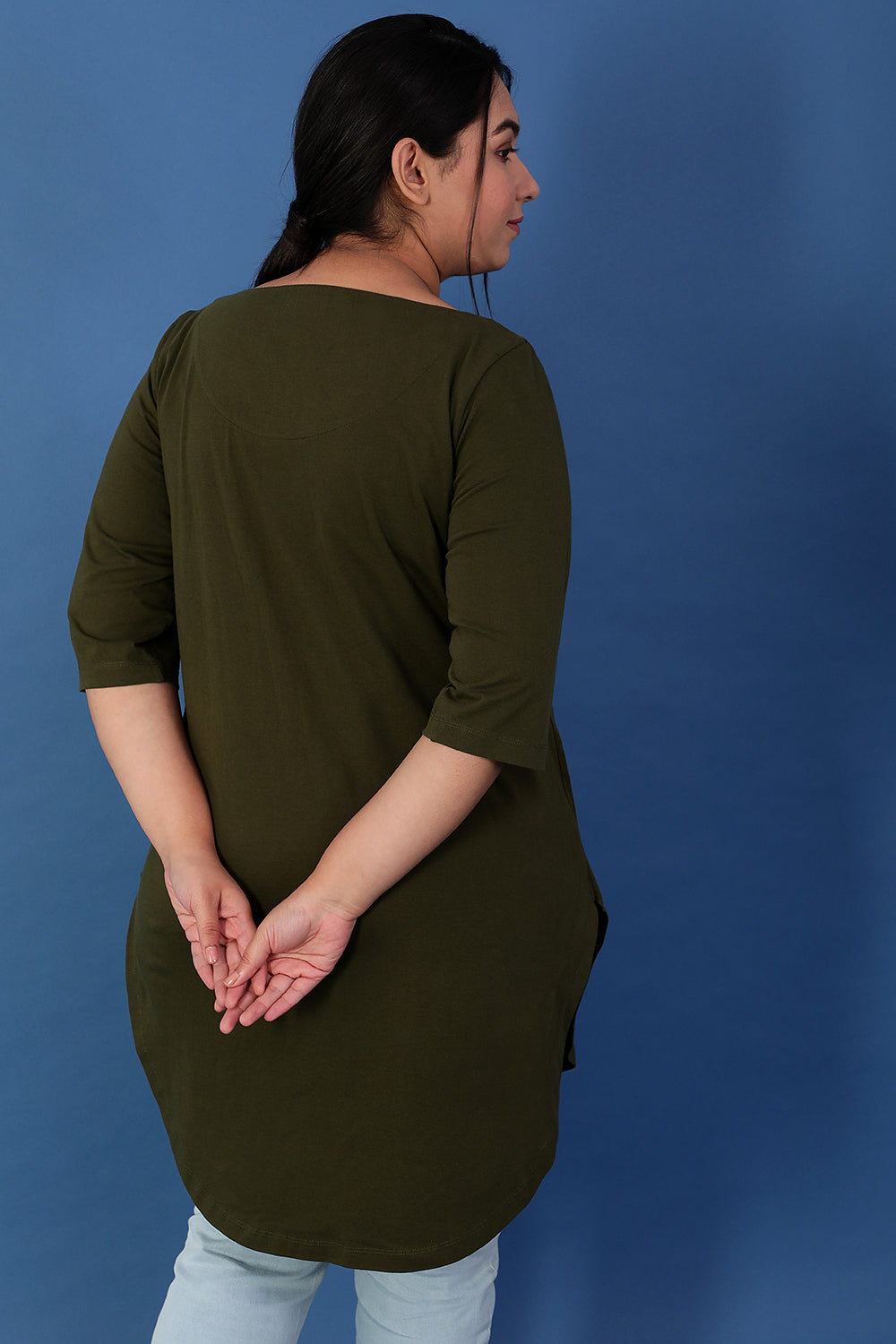 Olive Longline Tunic