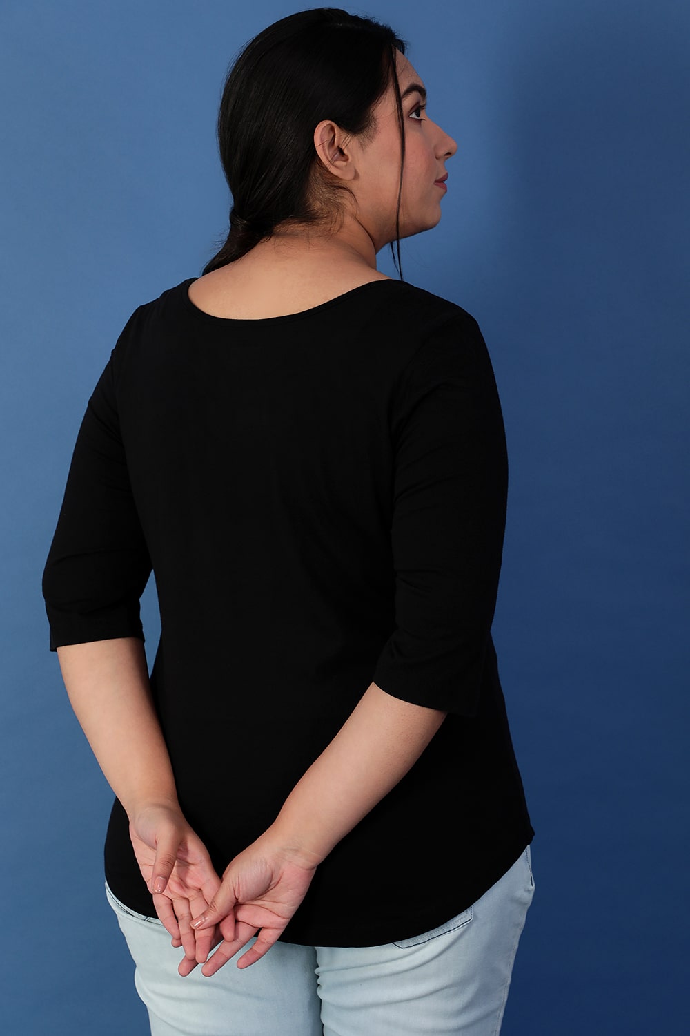 Comfortable Perfectly Imperfect Black Tshirt