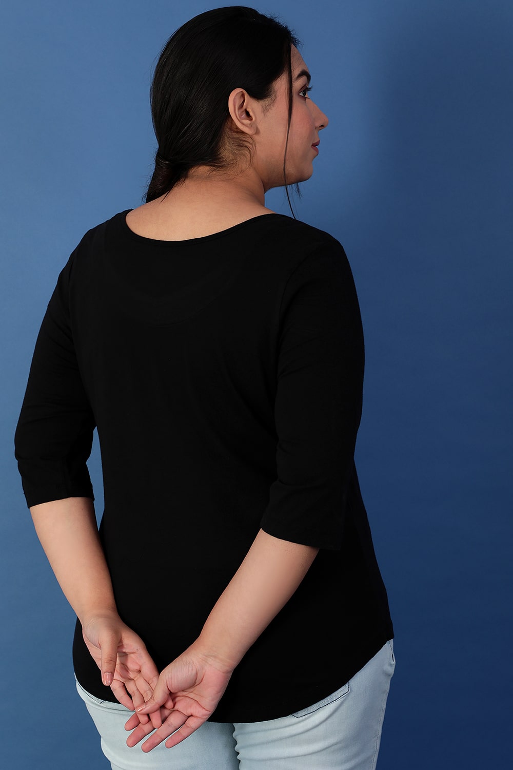 Mom Perfect Element Black Tsirt for Women