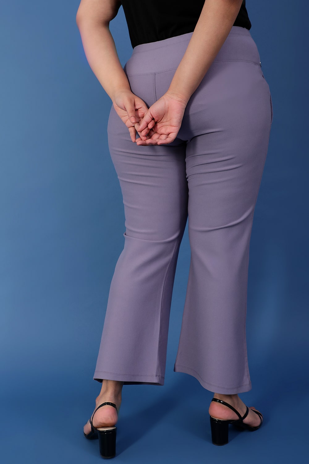 Comfortable Slate Tummy Shaper Bell Bottom