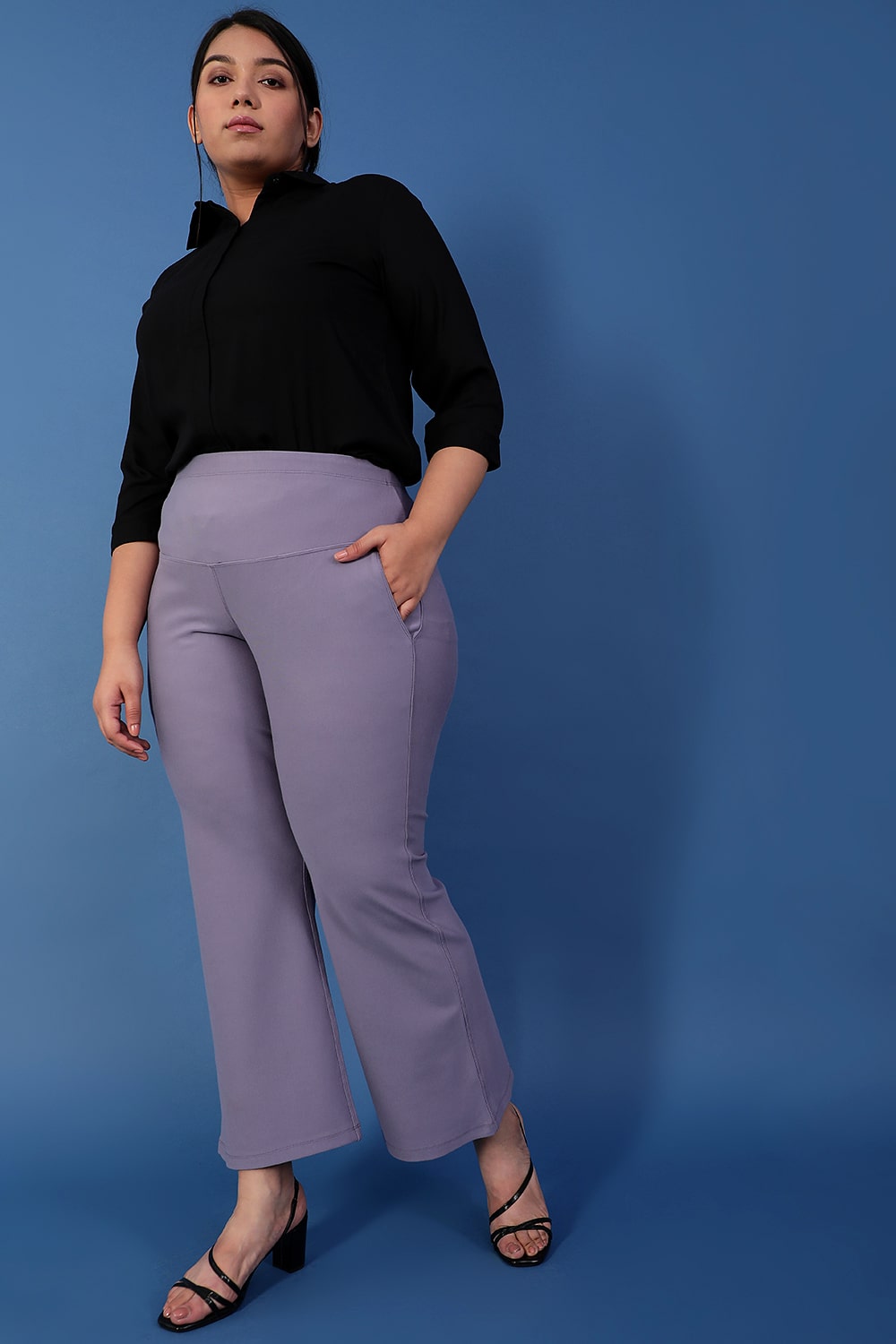 Slate Tummy Shaper Bell Bottom