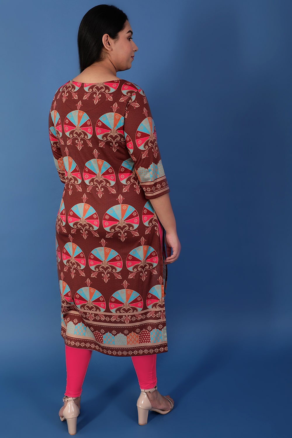 Comfortable Brown Color Saga Ethnic Kurta