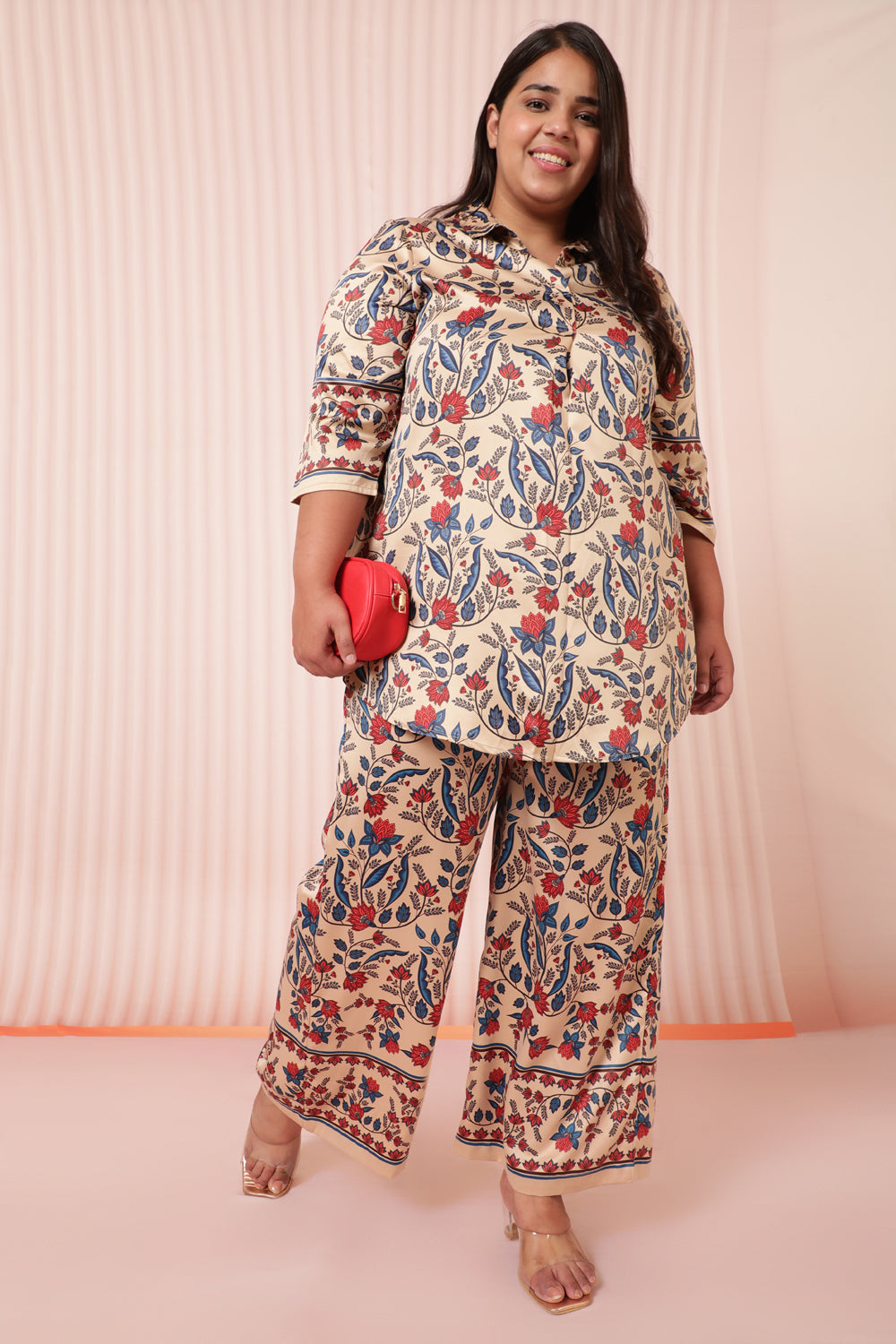 Buy Floral Ethnic High Wasit Pants