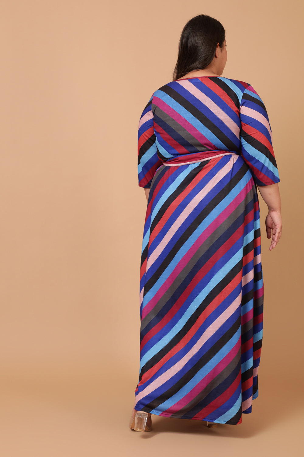 Buy Playful Stripes True Wrap Dress