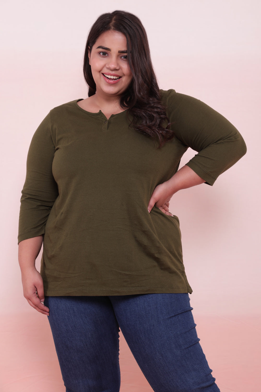 Olive Henley Tshirt