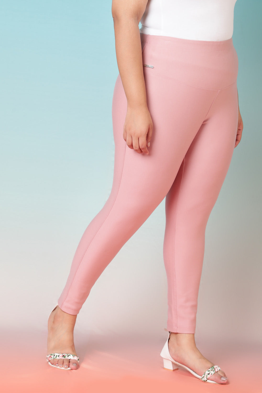 Comfortable Rose Tummy Tucker Jeggings