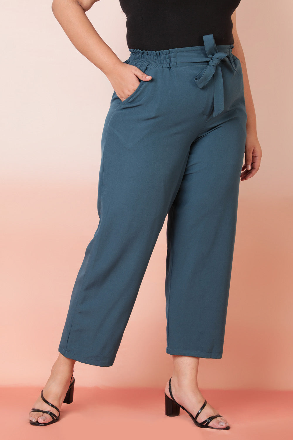 Plus Size Emerald High Waist Pants