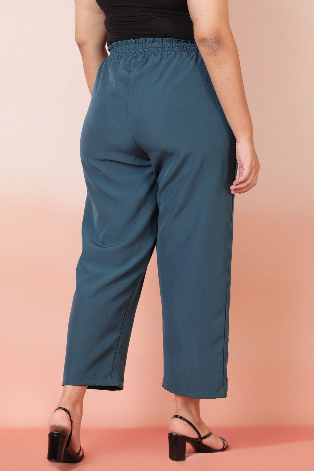Comfortable Emerald High Waist Pants