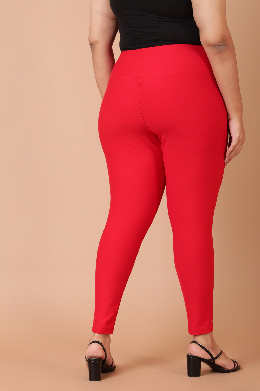Red Tummy Tucker Jeggings
