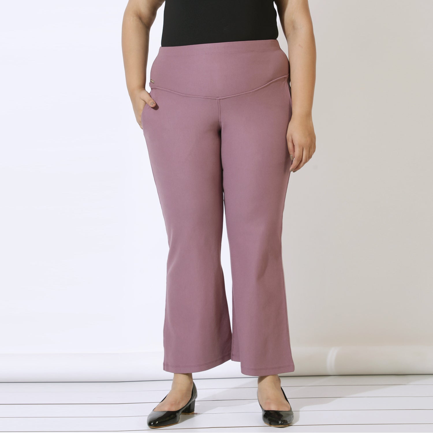 Dusty Lilac Tummy Shaper Bell Bottom