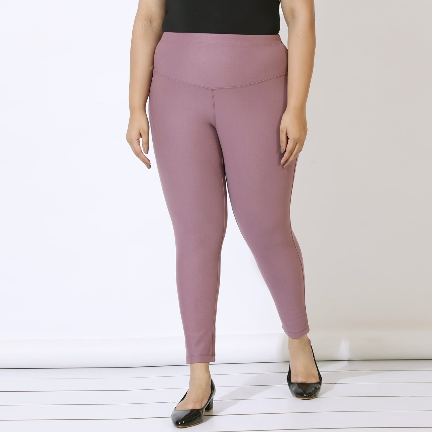 Dusty Lilac Tummy Tucker Jeggings