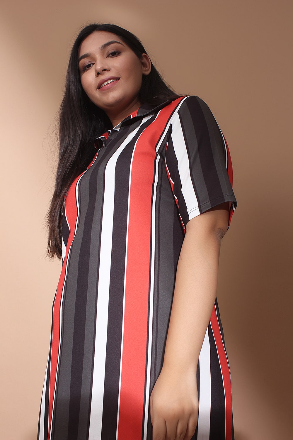 Cuban Stripe Polo Dress