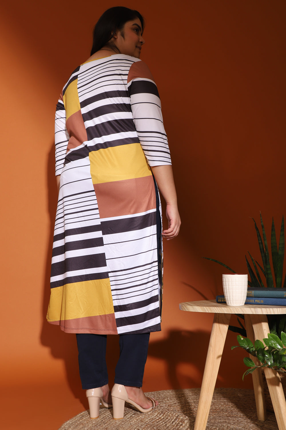 Siena Navy Printed Kurti for Women