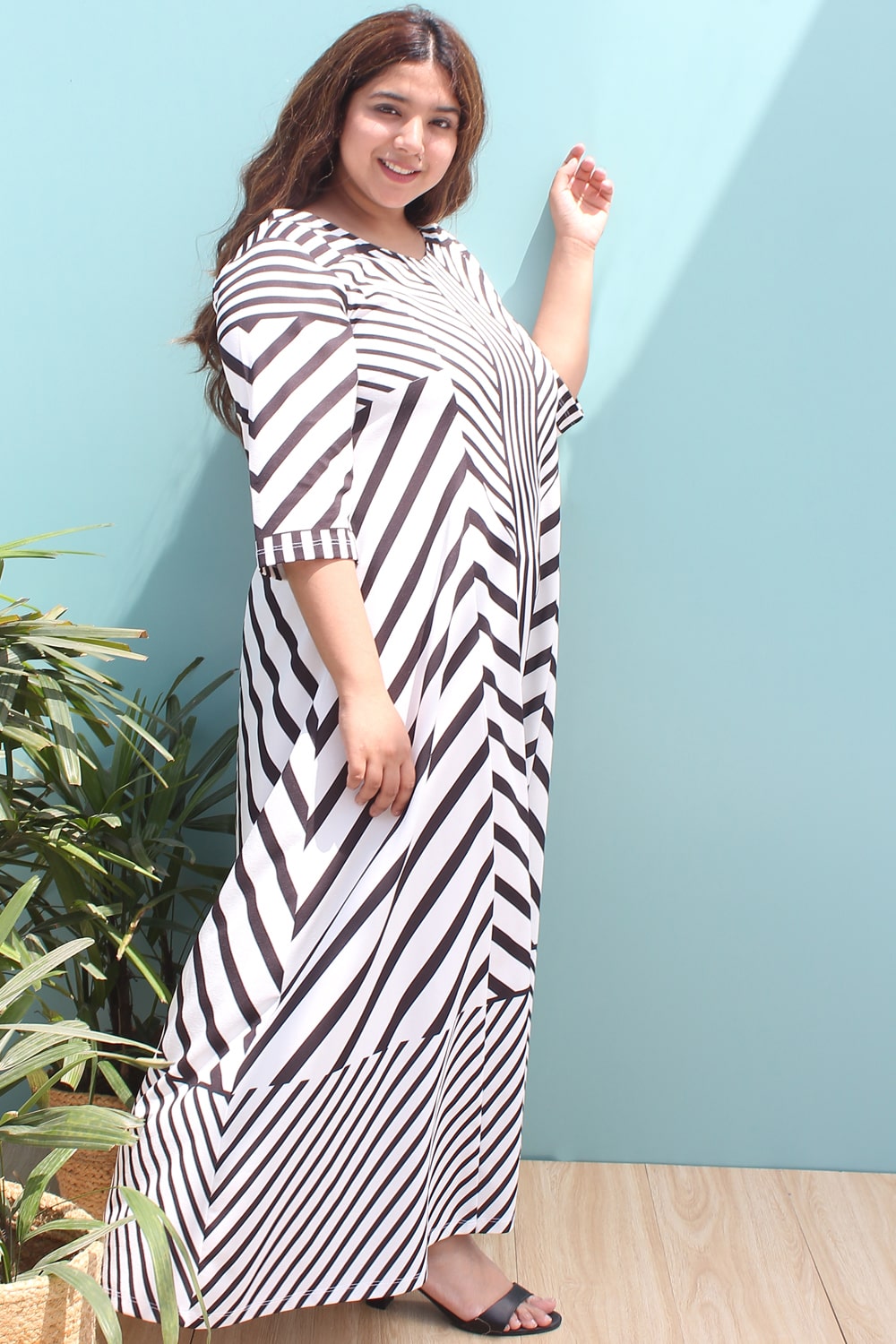 Stripe Play Cocktail Dress for Women