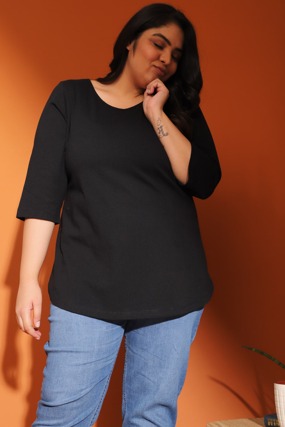 Plus Size Black Tshirt