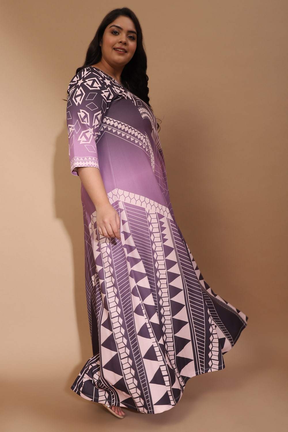 Plum Ombre Knight Queen Dress