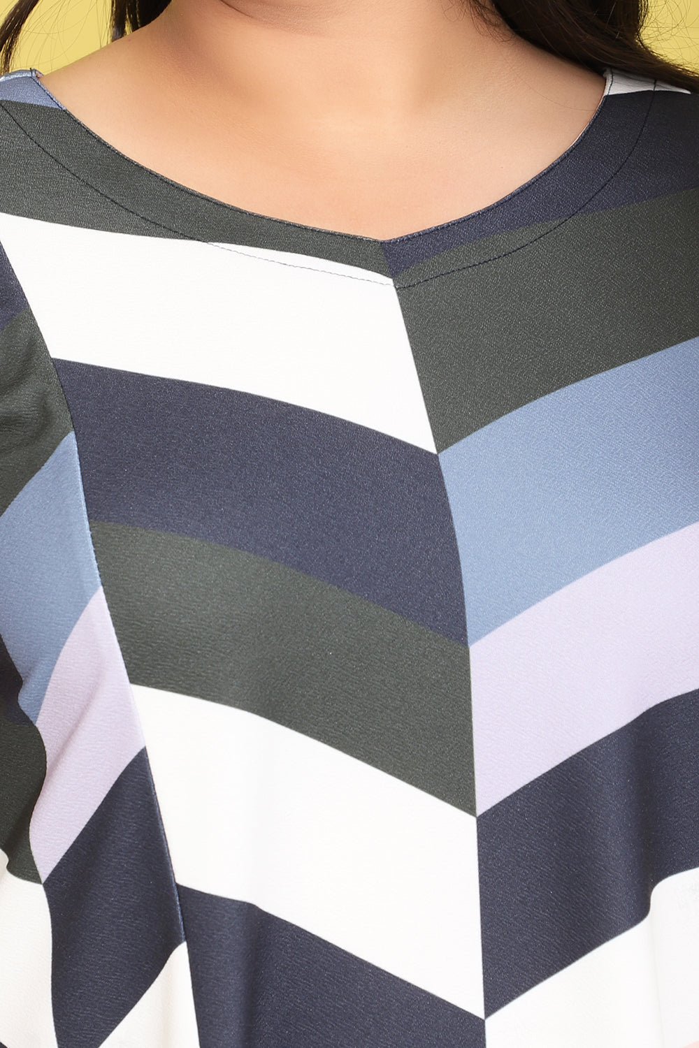 Buy Blue Chevron Play Printed Dress