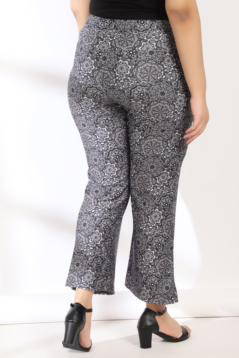 Ethnic Motifs Tummy Shaper Printed Flare Pants
