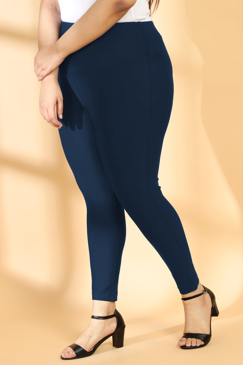 Comfortable Navy Essential Tummy Shaper Jegging