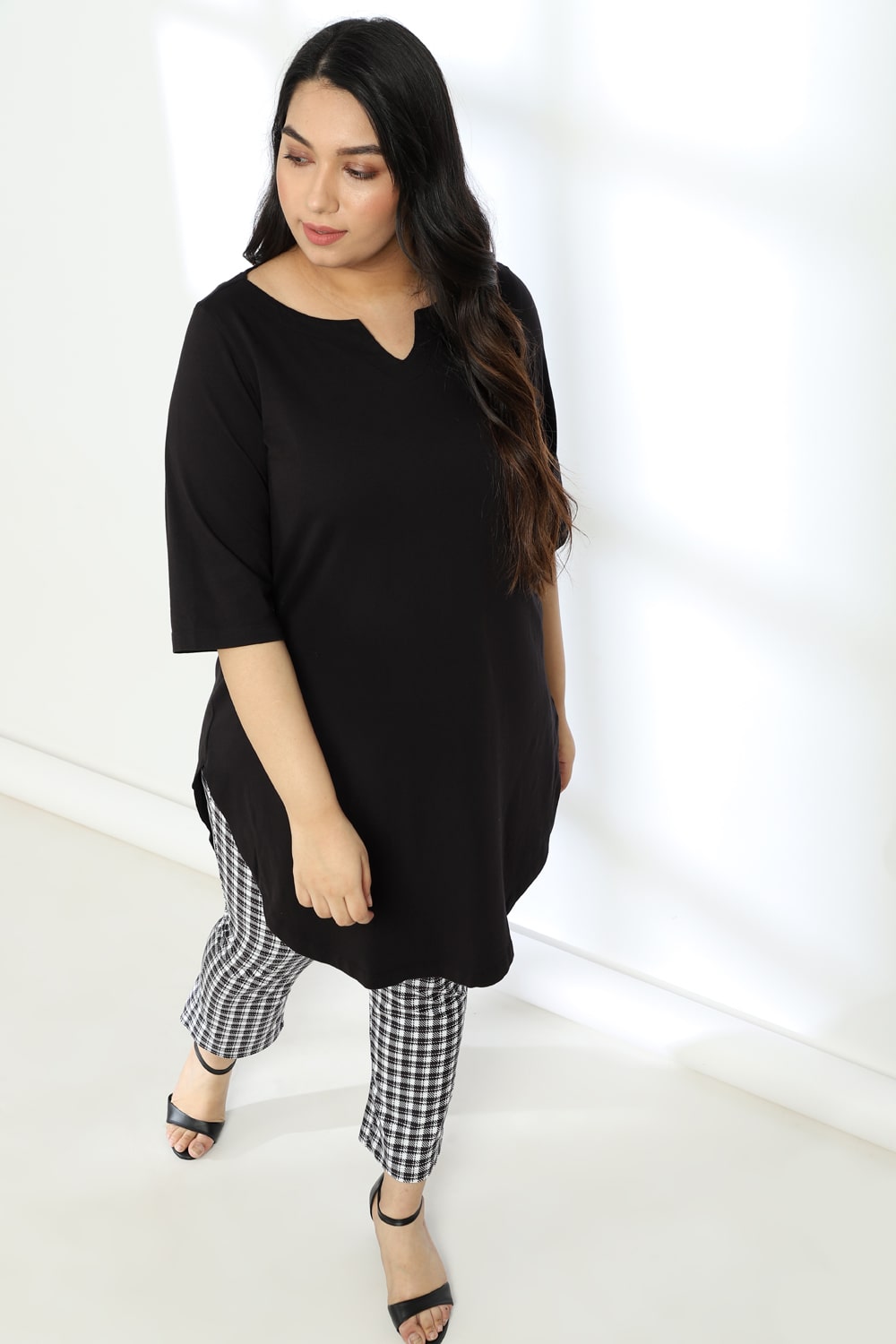 Plus Size Black Tunic