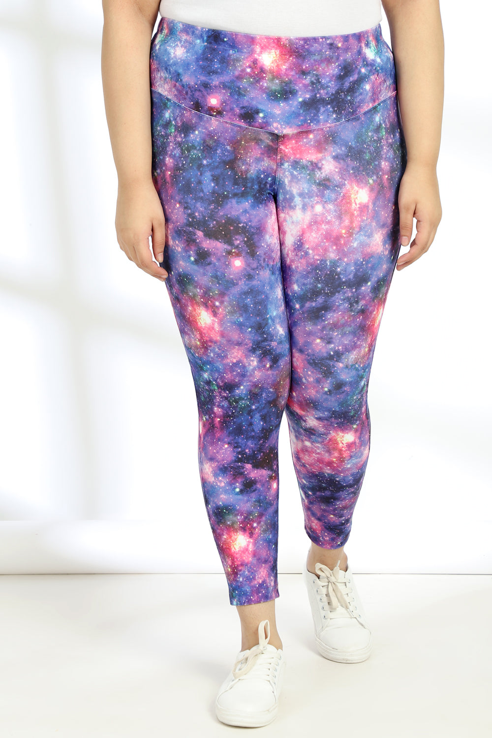 Buy Galaxy Tummy Shaper Printed Leggings