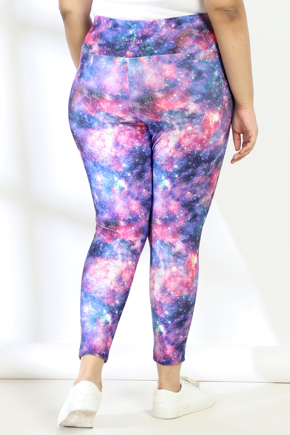 Galaxy Tummy Shaper Printed Leggings