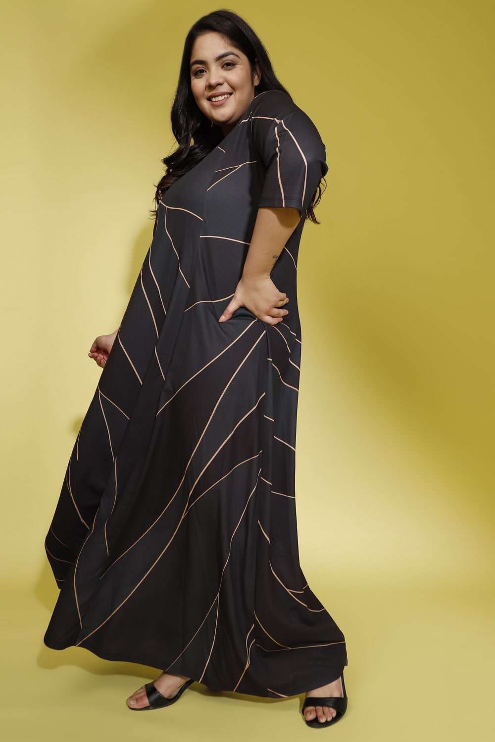 Teal Black Sculpted Cocktail Dress for Women