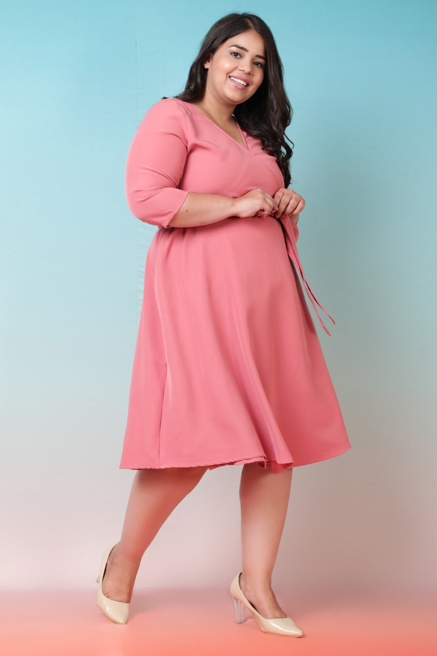Buy Dark Rose Wrap Dress