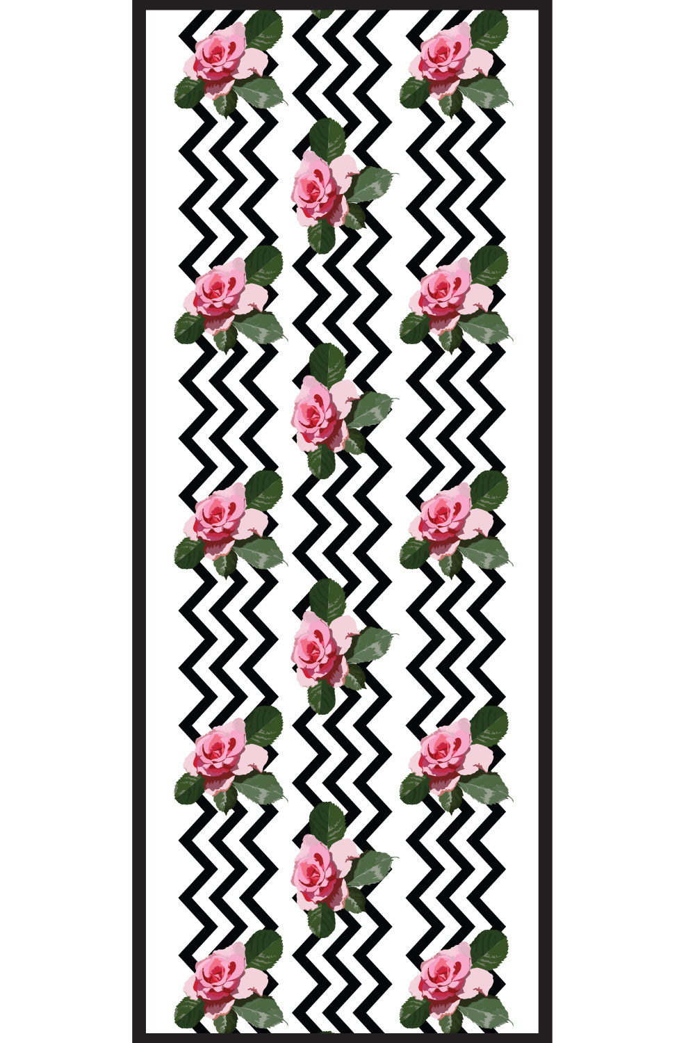 amydus classic chevron floral big size dupatta