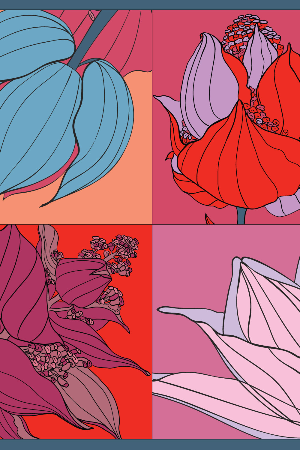 Plus Size Medinilla Love Floral Stole