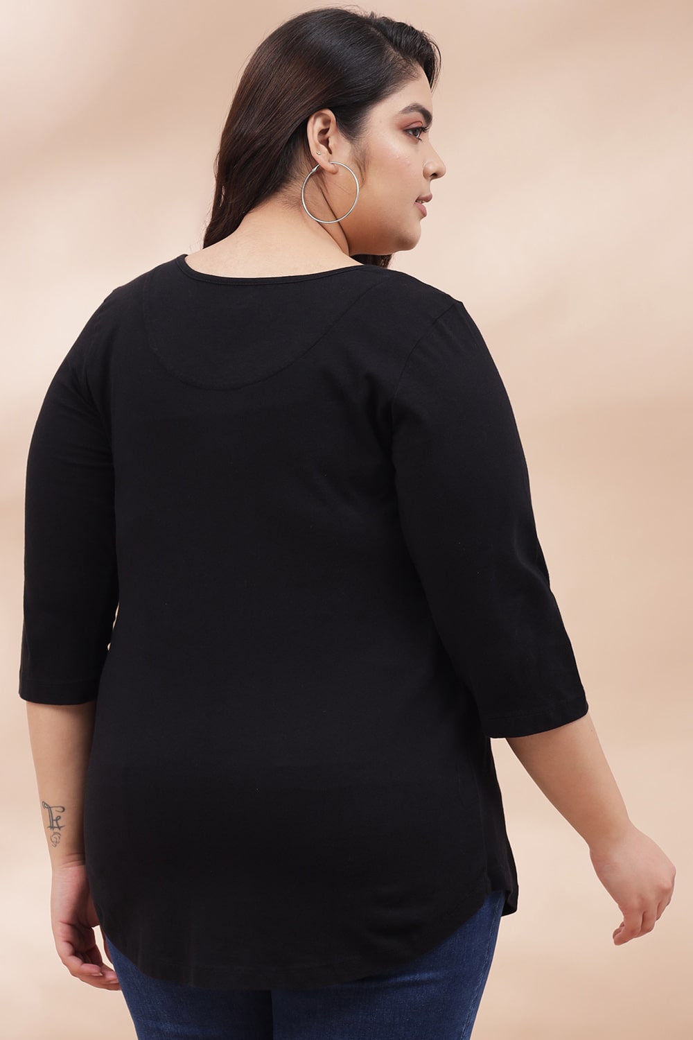 Blessed Mama Black Tshirt for Women