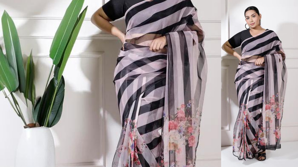 Guide to Sarees For Fat Women - Plus Size Saree Draping | Amydus
