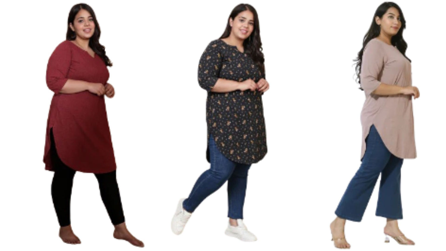 Long Tunic Tops for Curvy Women