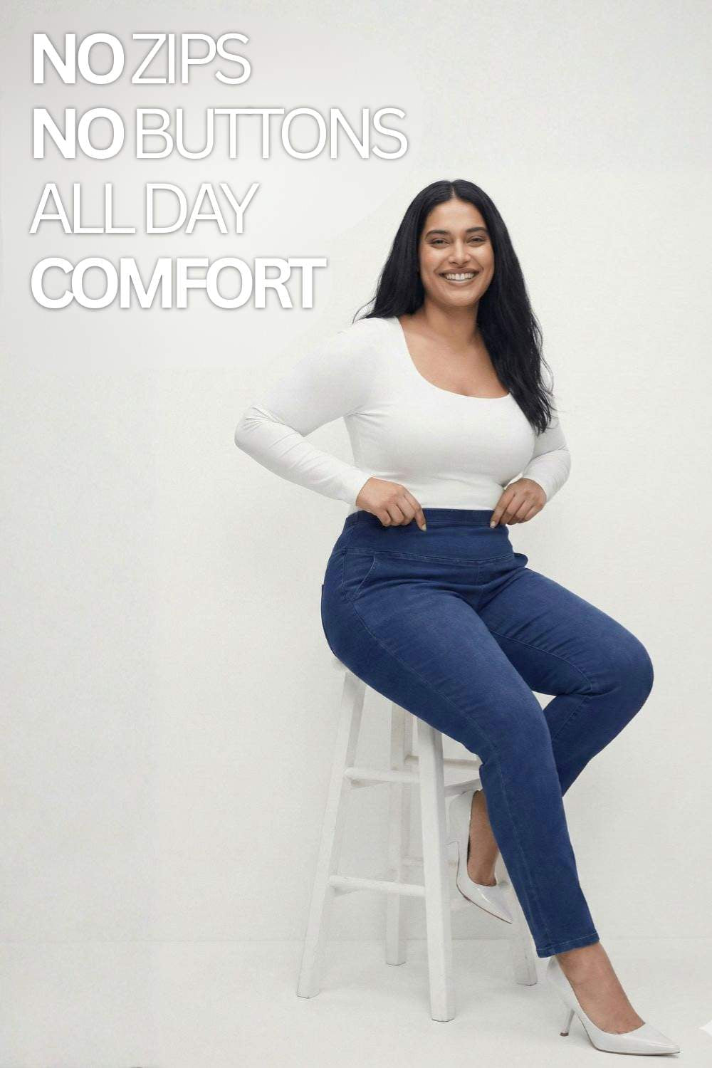 Navy Blue Light Fade Straight Fit Jeans for Women