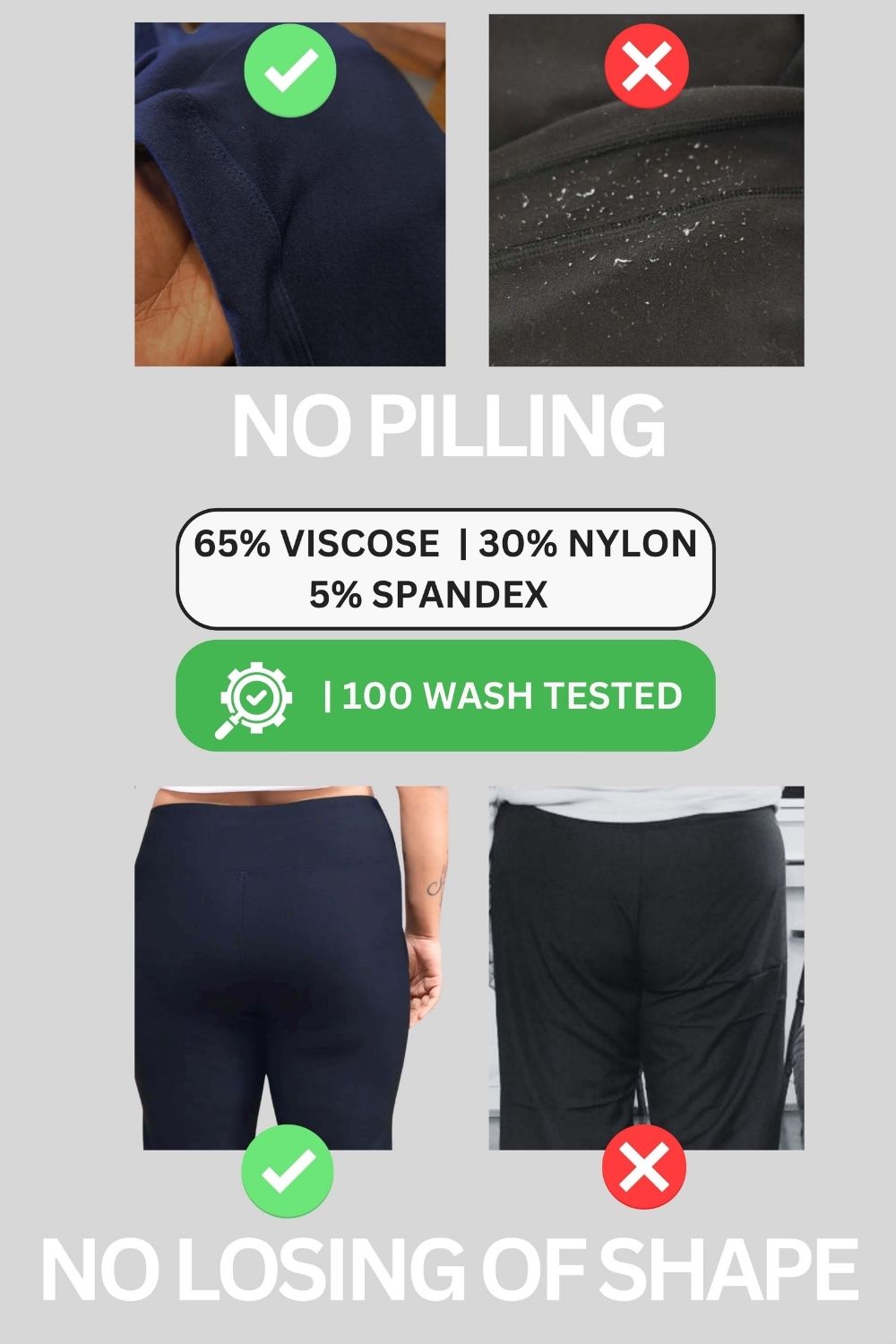 Plus Size Navy Tummy Shaper Flare Pants