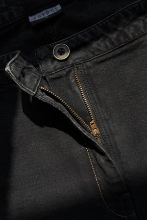 Plus Size Wide Leg Ash Black Jeans