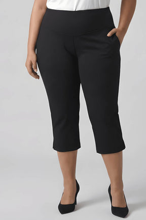 Black New Fit Tummy Tucker Crop Pants