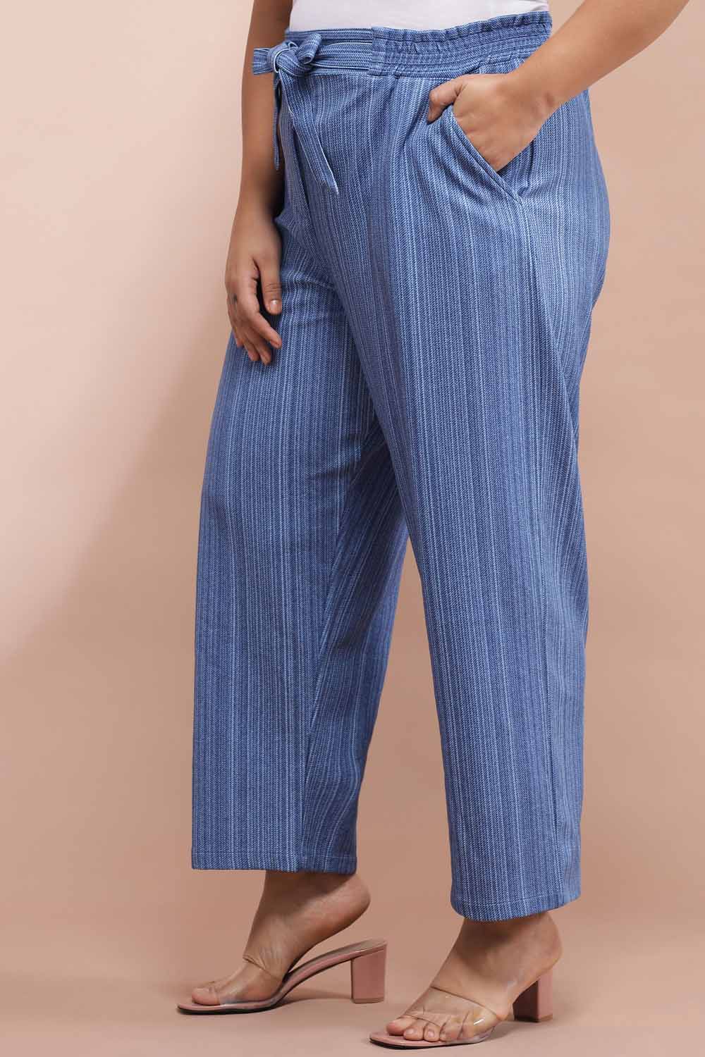 Comfortable Blue Denim Inspiration Pants
