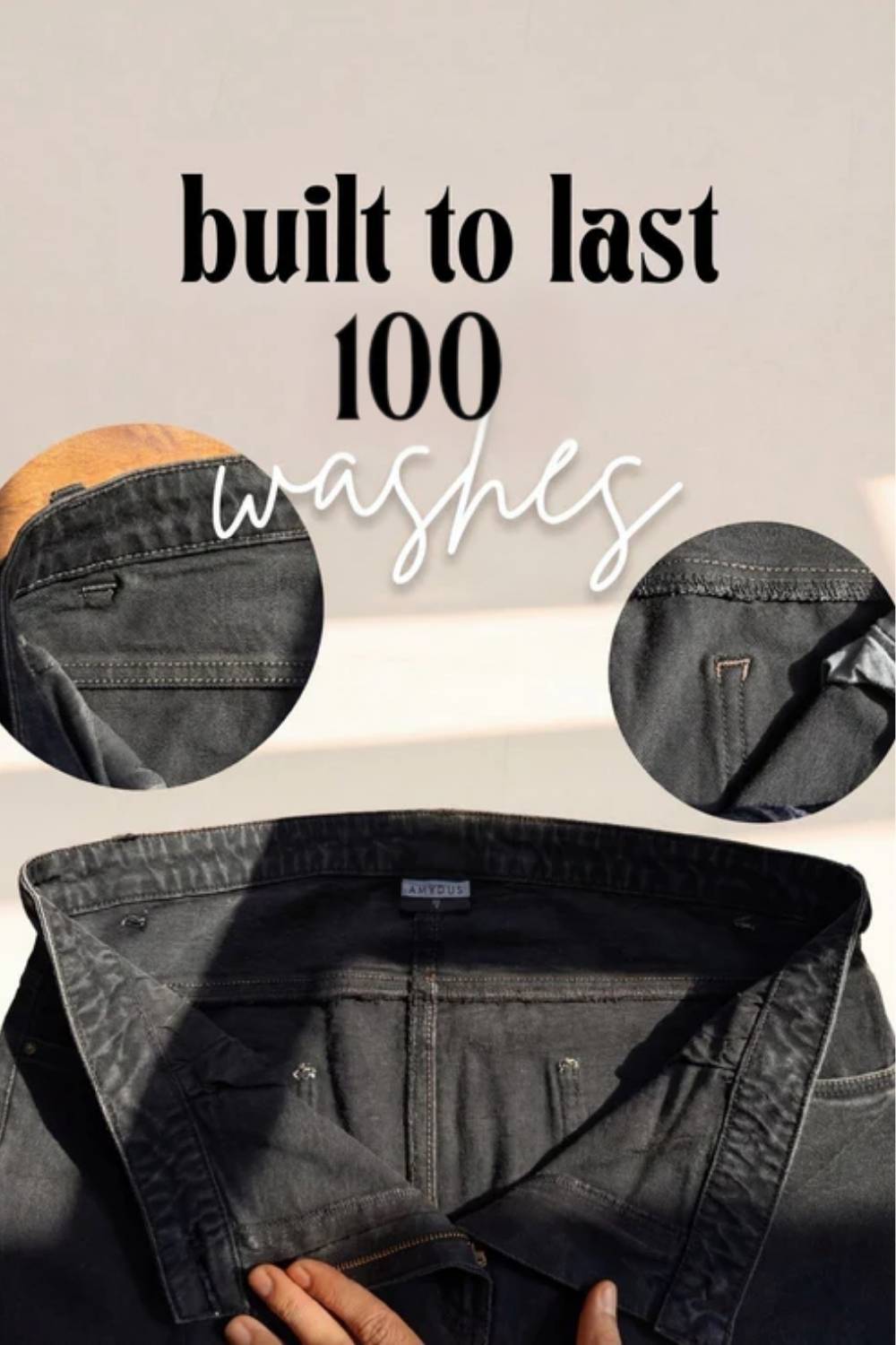 Plus Size Wide Leg Ash Black Jeans