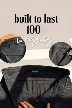 Plus Size Wide Leg Ash Black Jeans